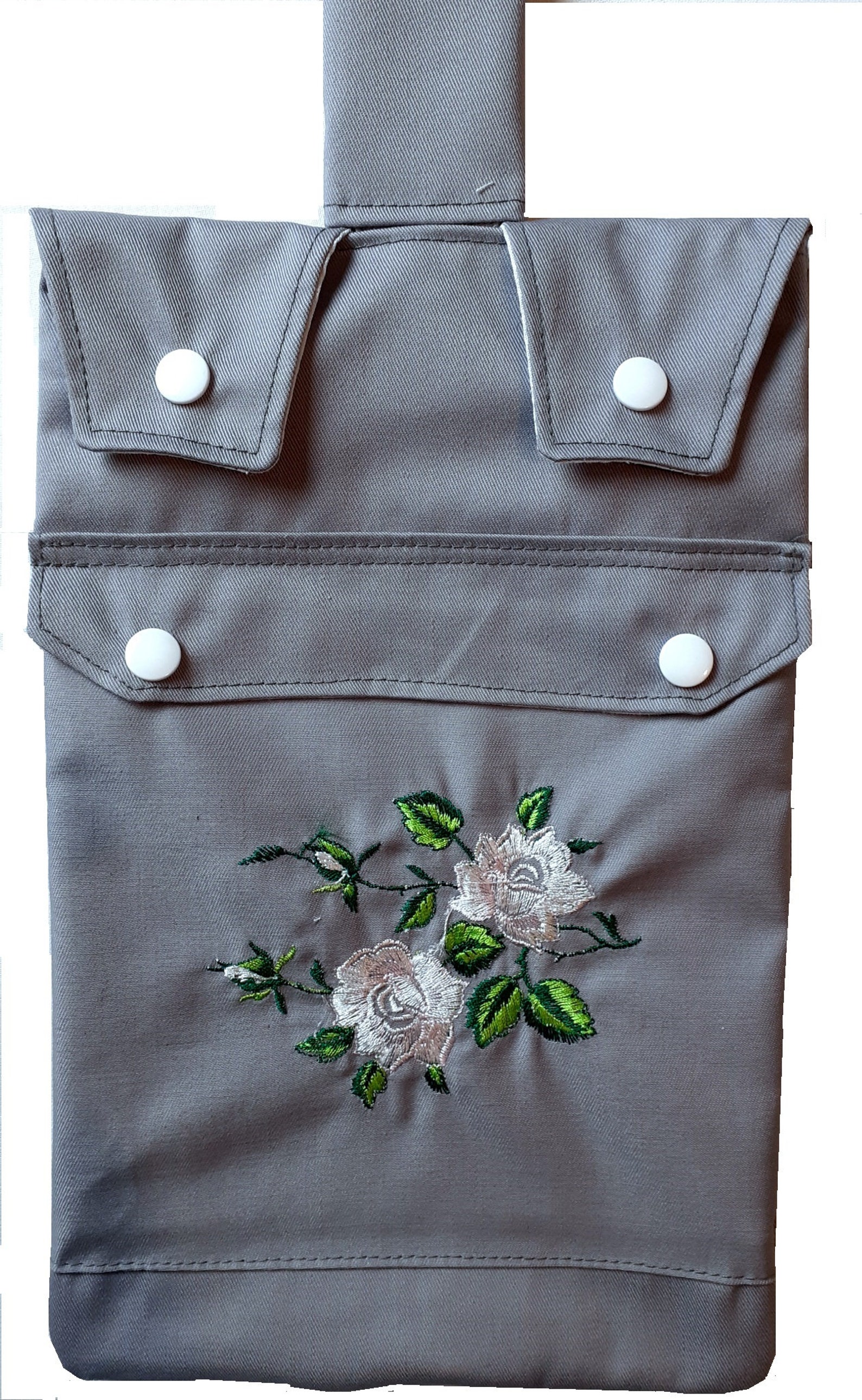 Catheter Leg Bag Cover With Embroidery Variations. Grey. Etsy UK