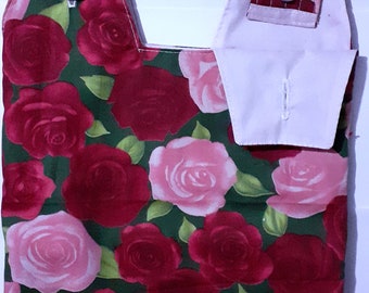 Roses. Catheter night bag cover +handle