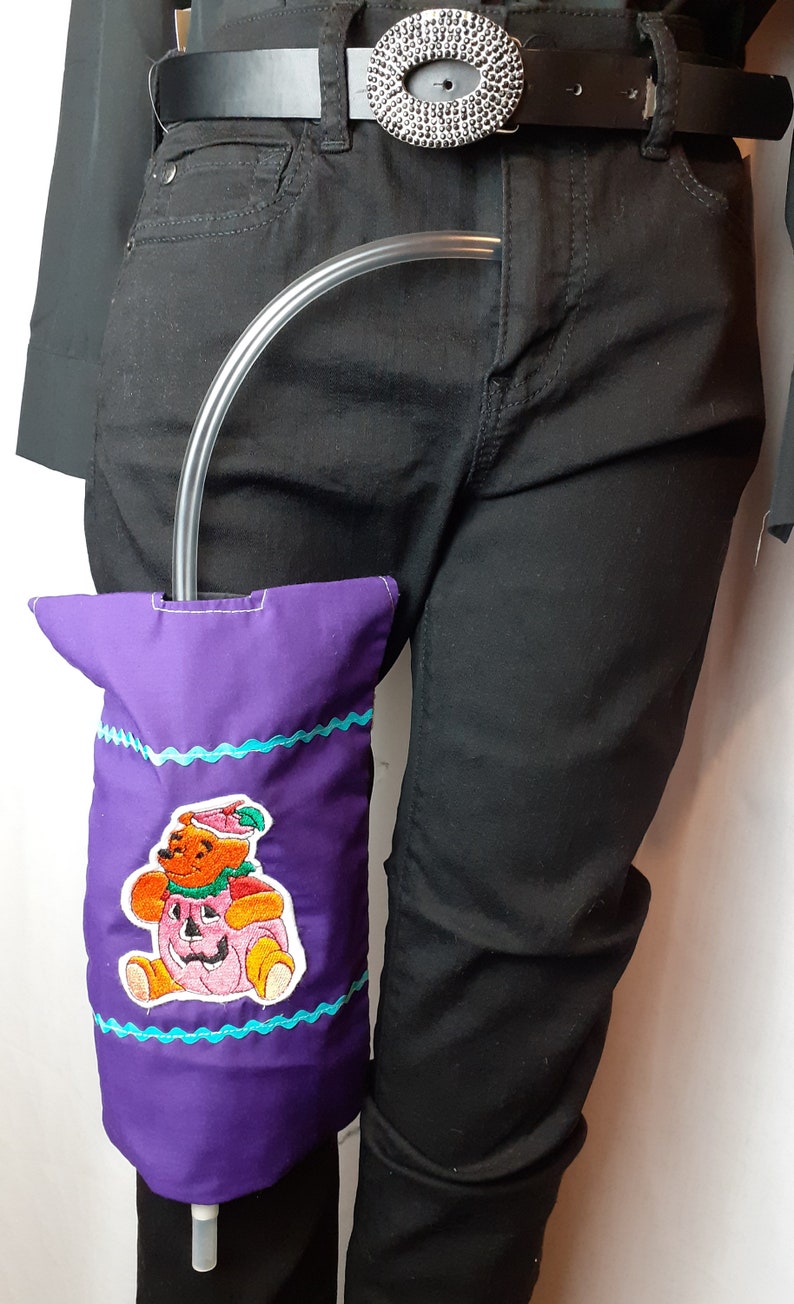 Embroidered catheter leg bag cover Etsy