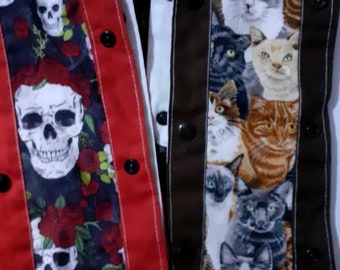 Custom request.  Catheter bag tube cover of different  lengths. Matching to a previous purchased order.Cotton.