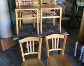 4 Vintage Baumann bistro chairs 1960s French bistro chairs bentwood