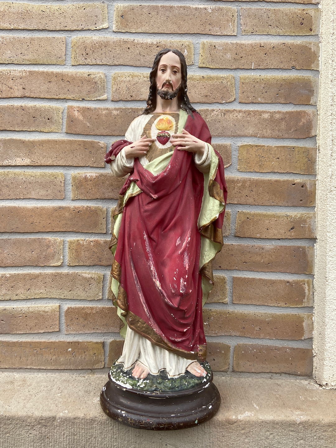 19世紀「Christus」キリストの石膏・アンティークメダリオン il_1080xN.3771507796_epe9.jpg