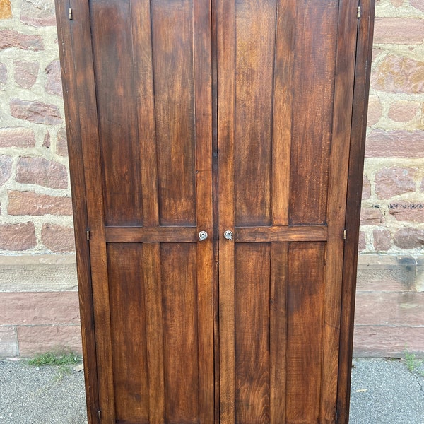 Armoire Parisienne rétro Mid century industrielle atelier vintage French wardrobe 60s