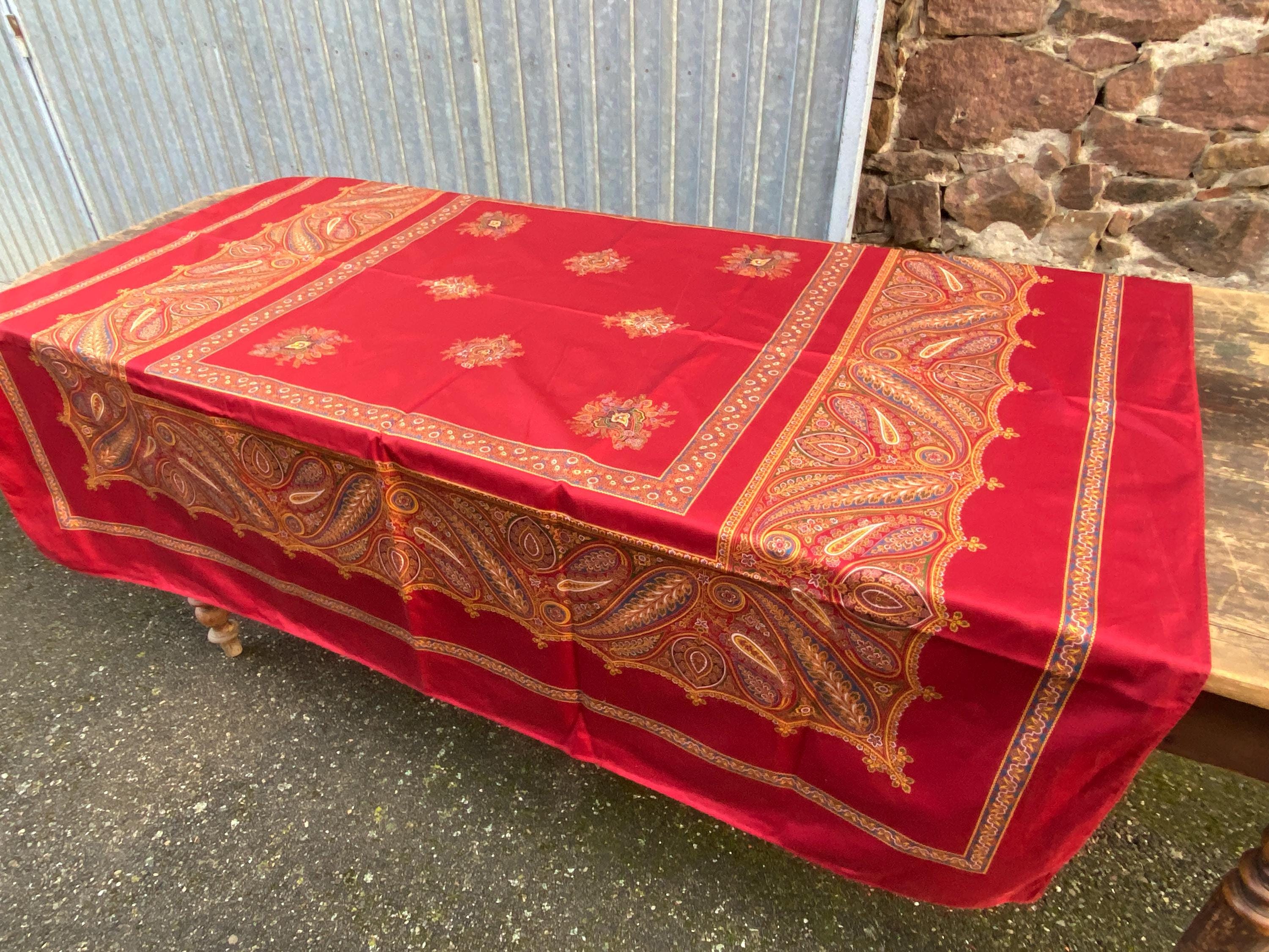 期間限定saleボーヴィレ　 アルザスのテーブルクロス Beauville tablecloth - Etsy 日本