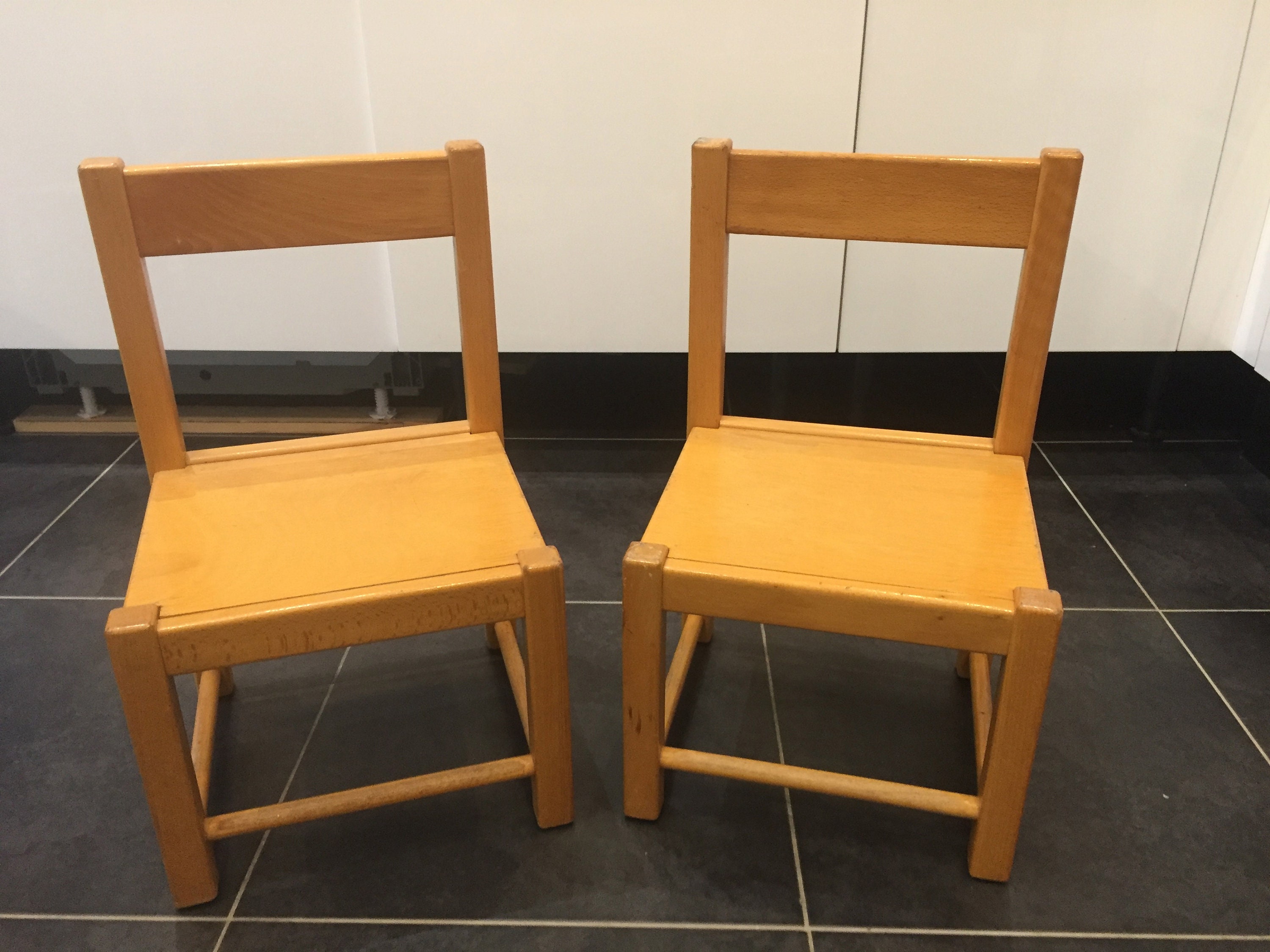 French School Chairs Chaises d'école Enfant, Bébé, France, 1970S