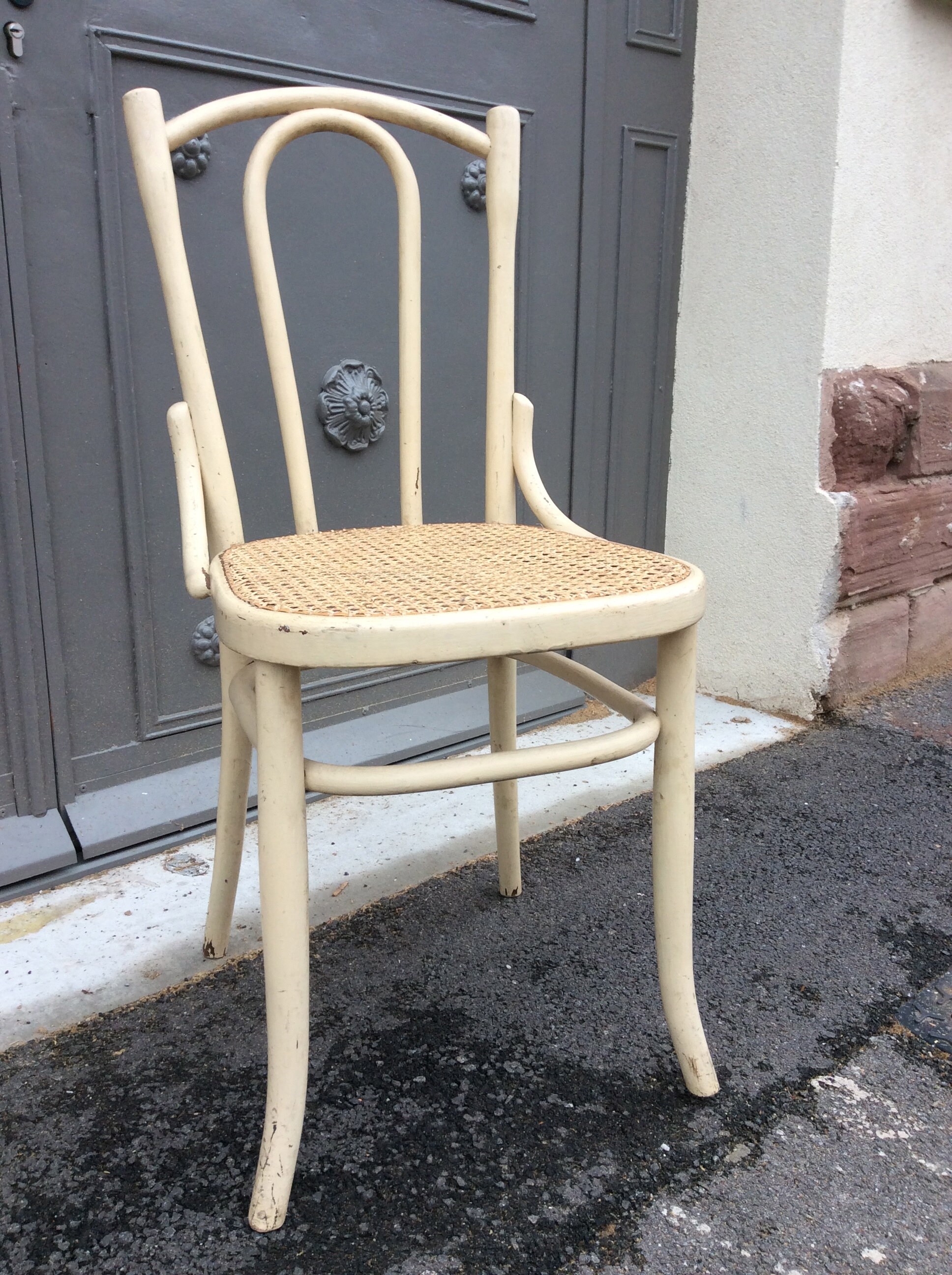 Chaise Bistrot Fischel Bois Courbé Bentwood Wien Chair Bugholz Stuhl