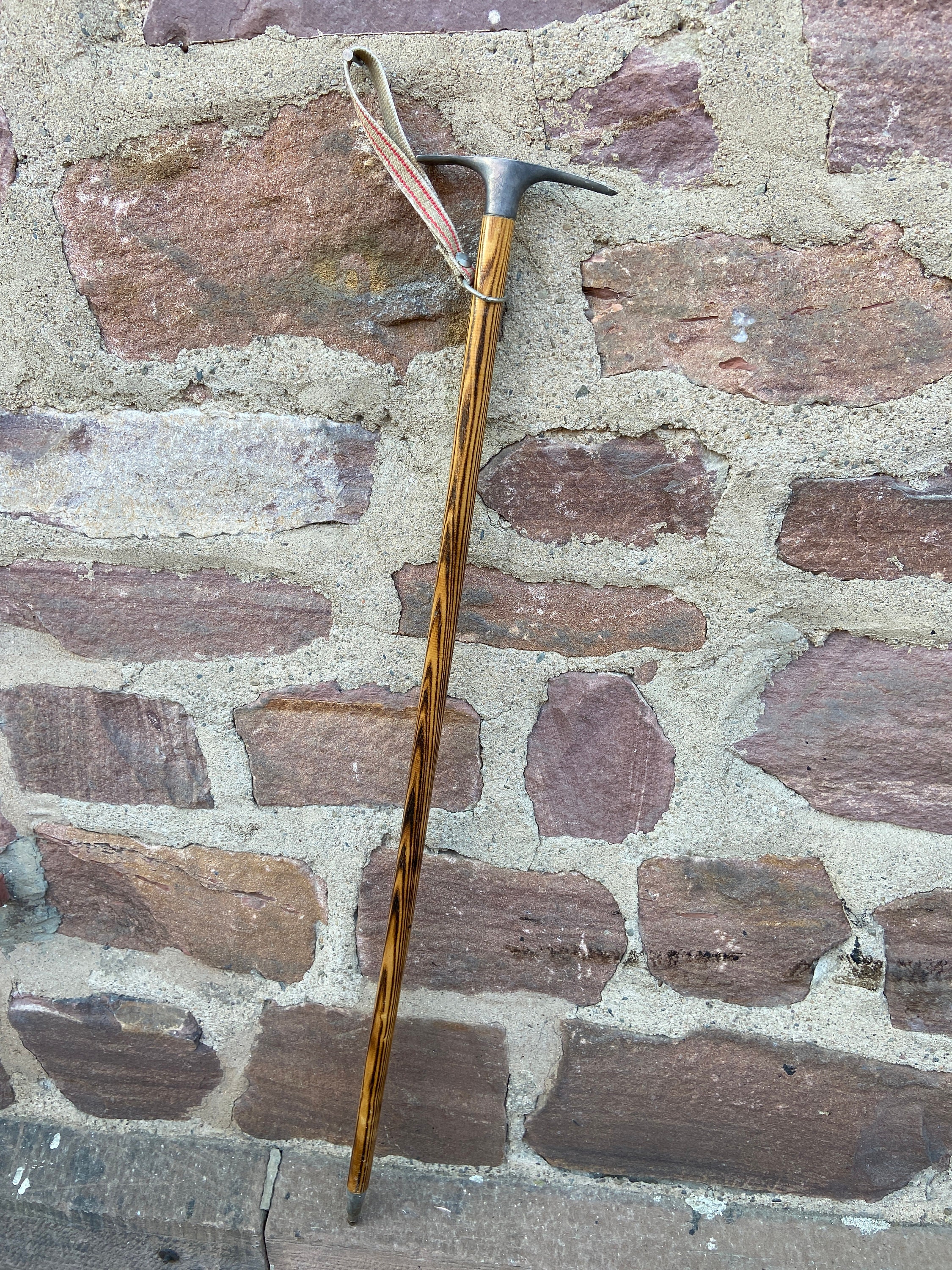 Piolet Canne de Randonnée Alpinisme Vintage French 60S Ice Ax