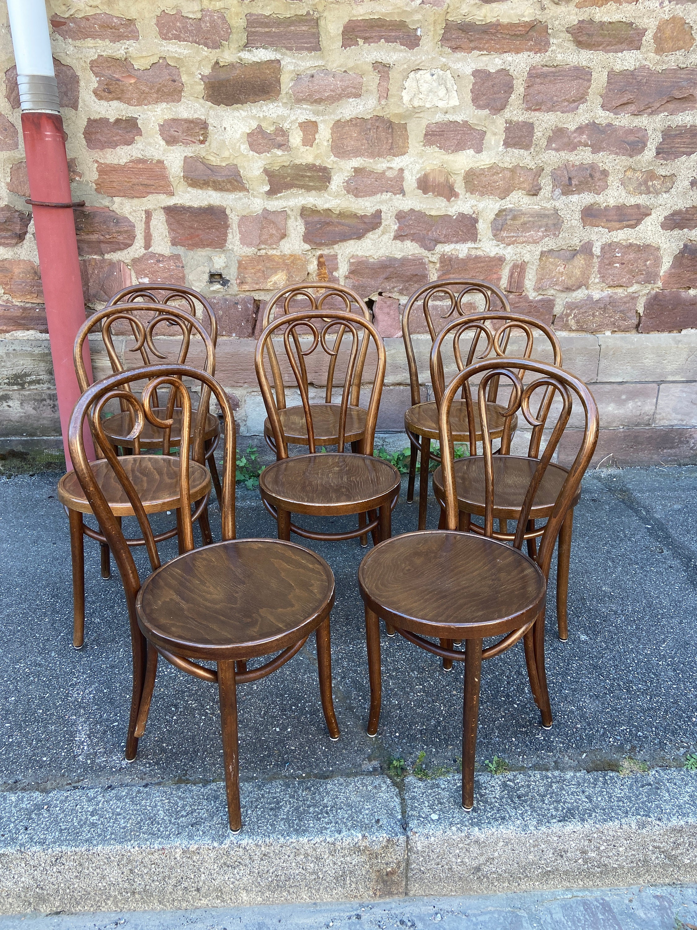 Réf 438 Lot De 8 Chaises