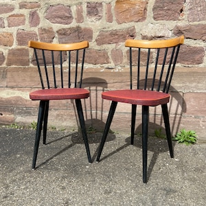 2 chairs Fanett Ilmari Tapiovaara Baumann vintage design 1950