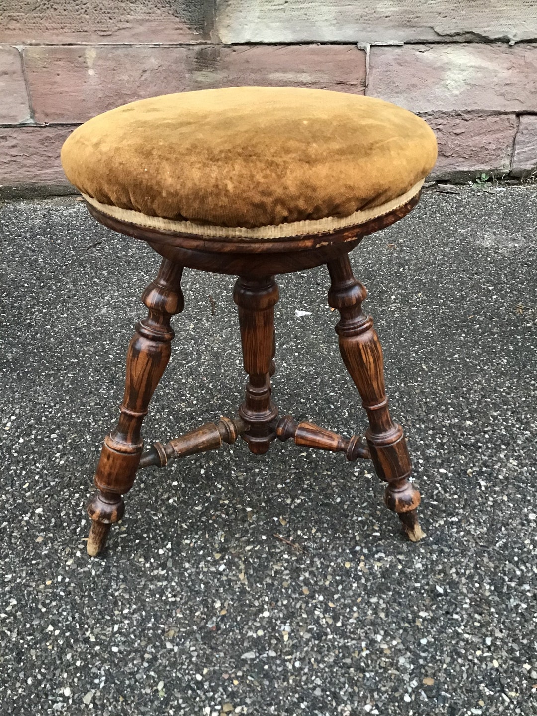 French Antique Napoléon III Piano Stool Chair Tabouret 1900s - Etsy