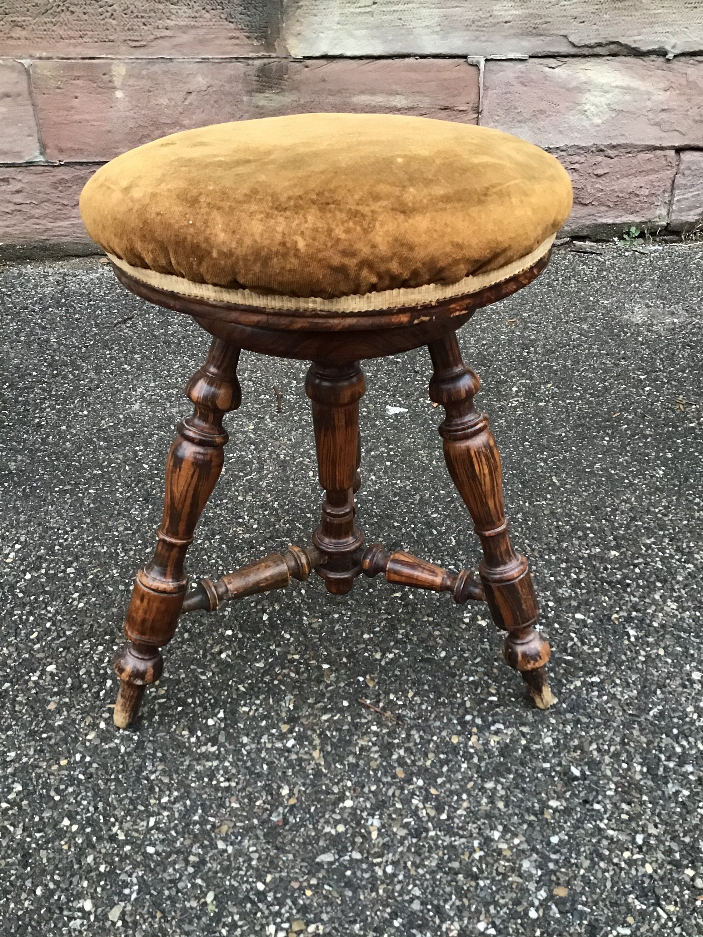 Tabouret de piano ancien de style Napoléon III - Vintage by fabichka