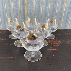 6 old Schnaps liqueur glasses in cut crystal No Baccarat Saint Louis