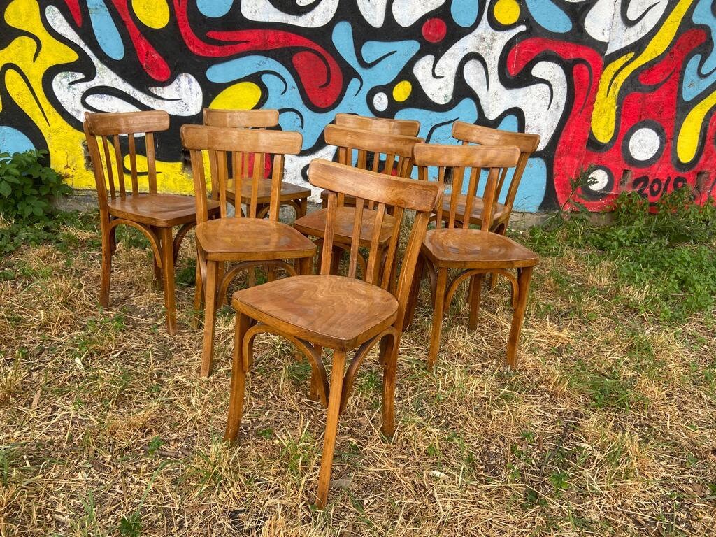 Réf Ch8 Suite De 8 Chaises