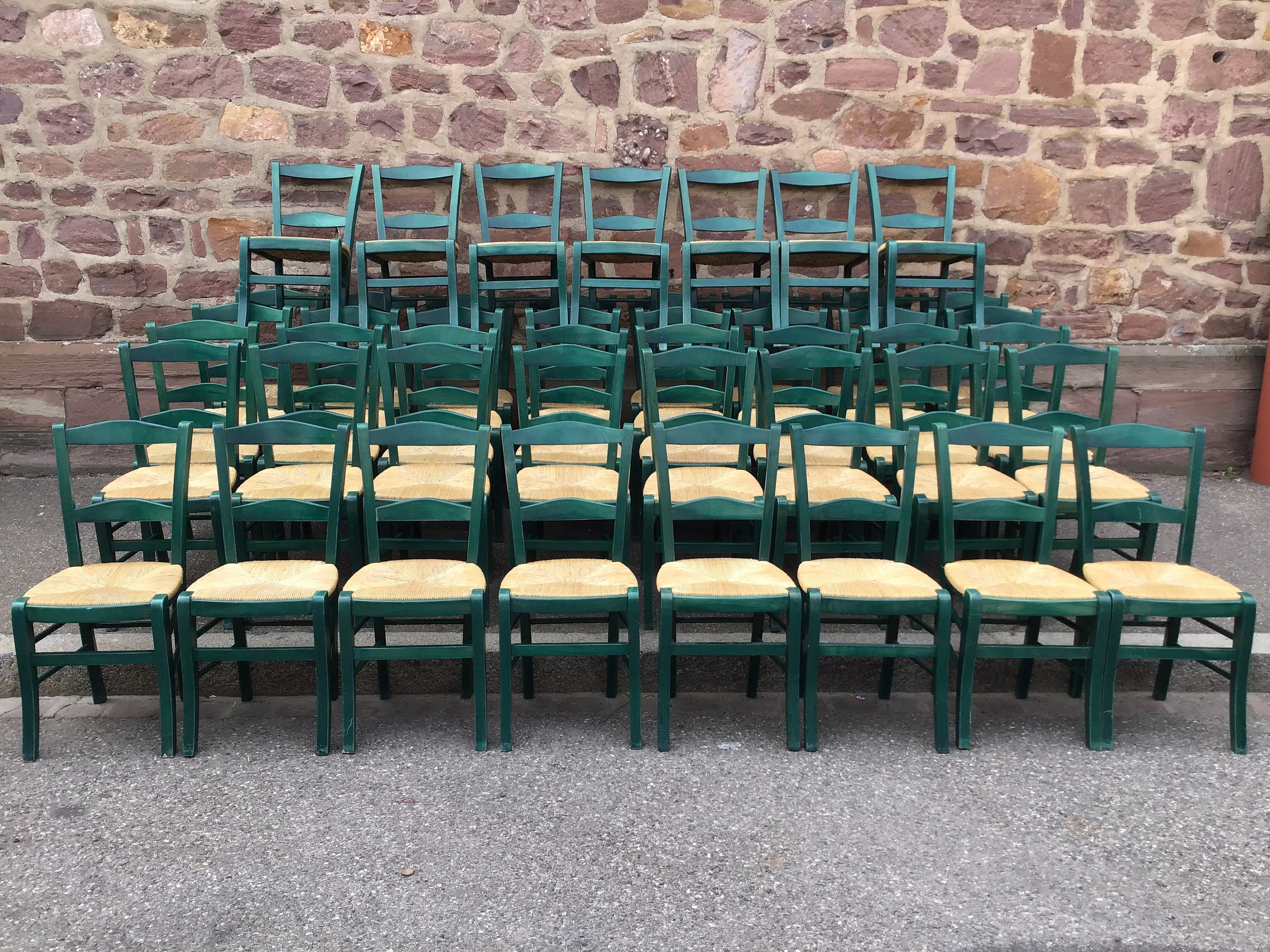 Unit Price Chaises Bistrot Vintage Brasserie Taverne Restaurant 1980 Alsace French Provincial Bistro