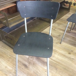 4 vintage school chairs bar restaurant vintage industrial French chairs