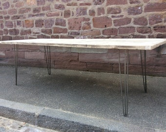 Table à manger industrielle ATELIER hairpin legs, workshop table french, atelier meuble de métier
