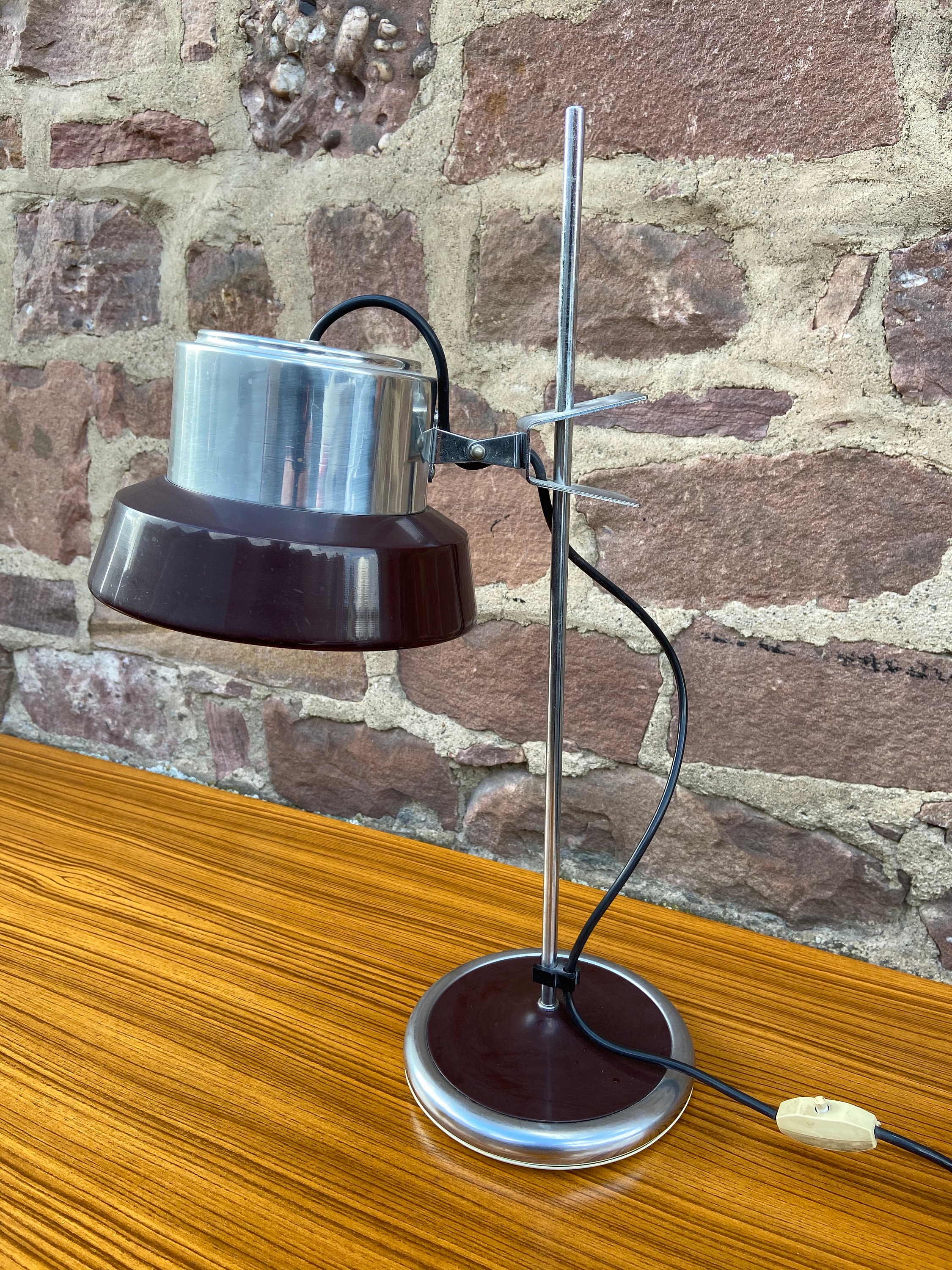 Desk Lamp in Metal, Targetti Sankey - 1970S Lampe de Bureau Design Italien