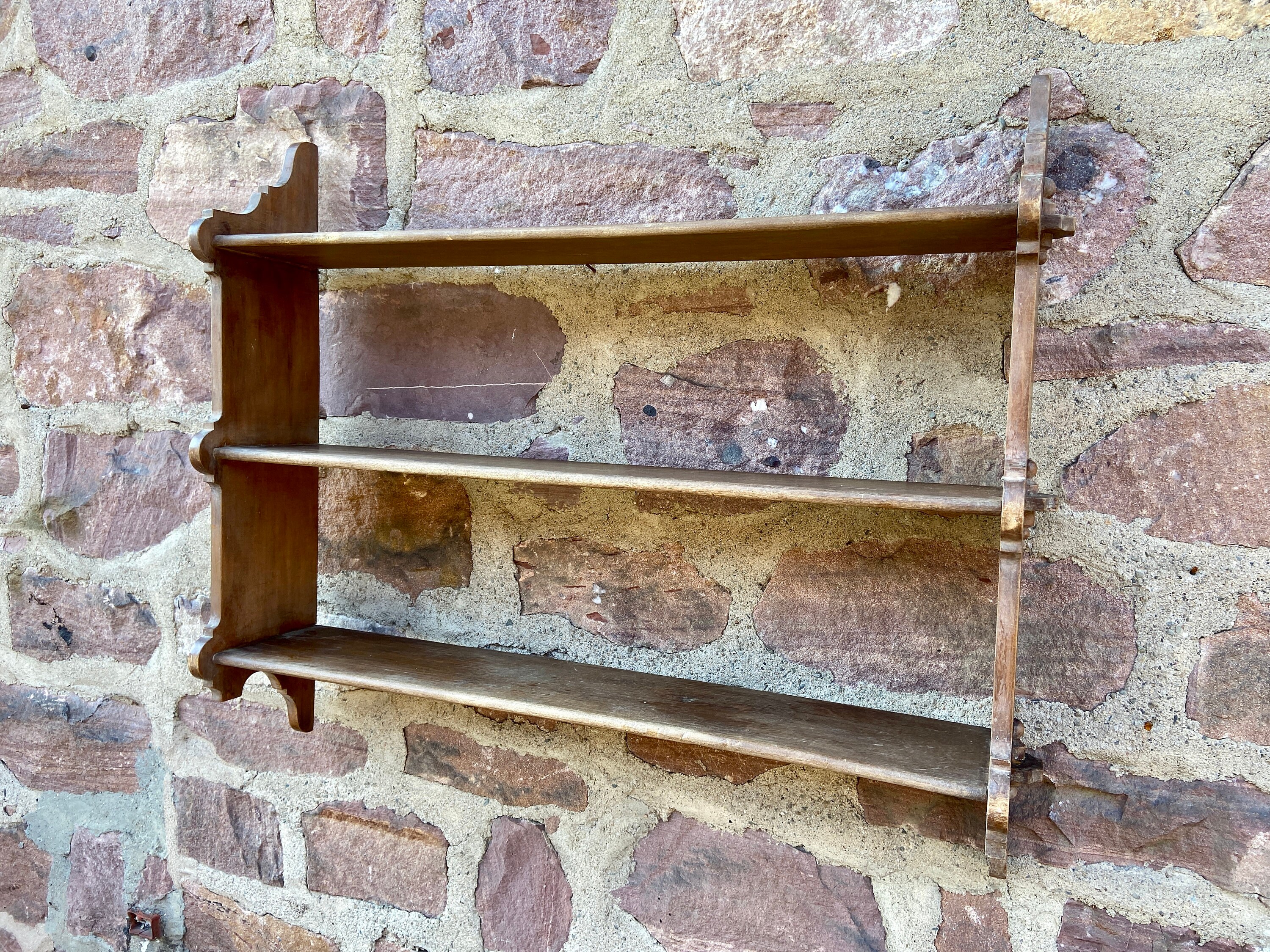 French Napoleon Iii Wood Wall Shelf 1880S Étagère Murale