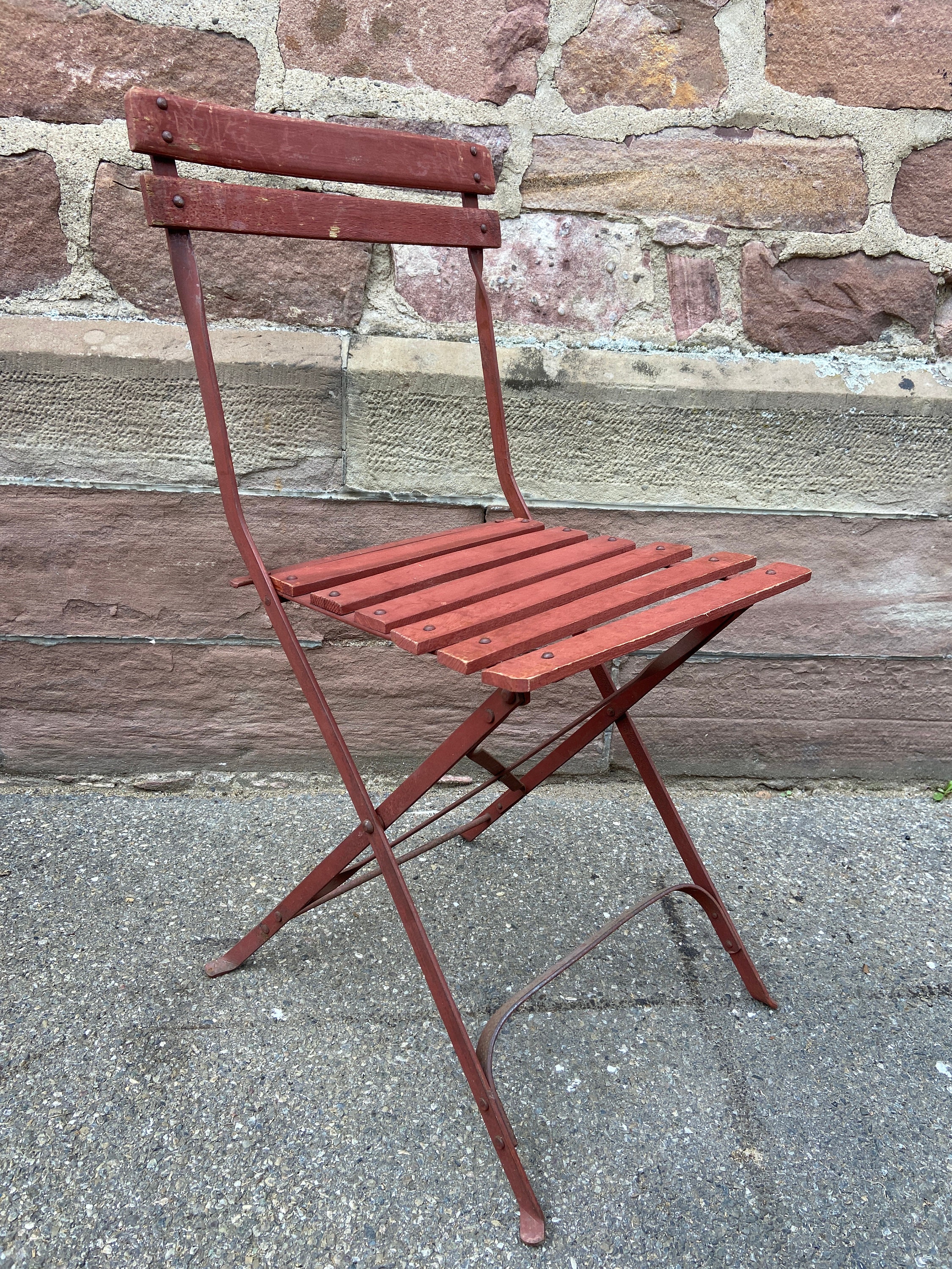Prix Unitaire/Chaises Pliantes Jardin Bar Bistrot Vintage French Chair Art Prog Garden Brasserie Res