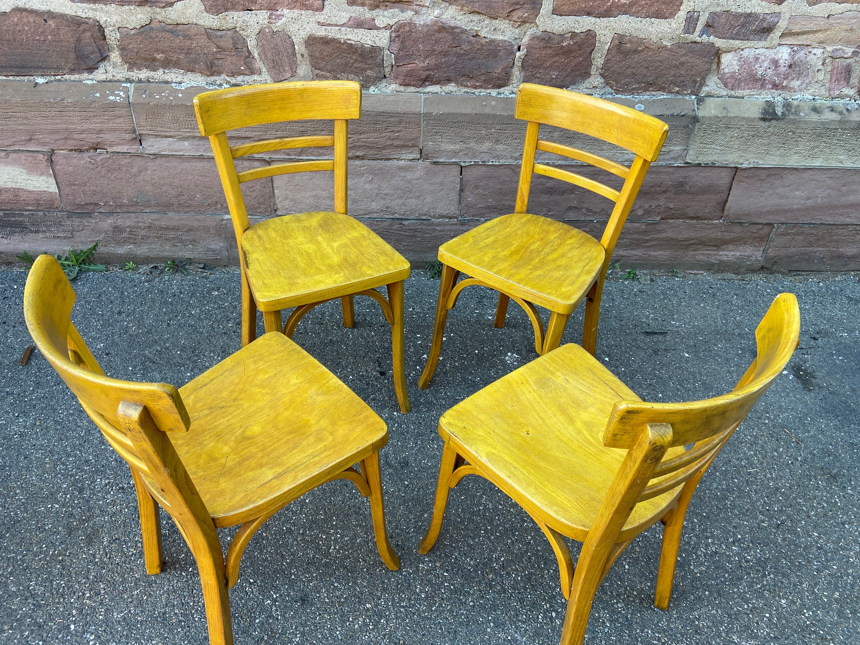 4 Chaises Bistrot Baumann French Bistro Chair Vintage Thonet Tun 1960 Design