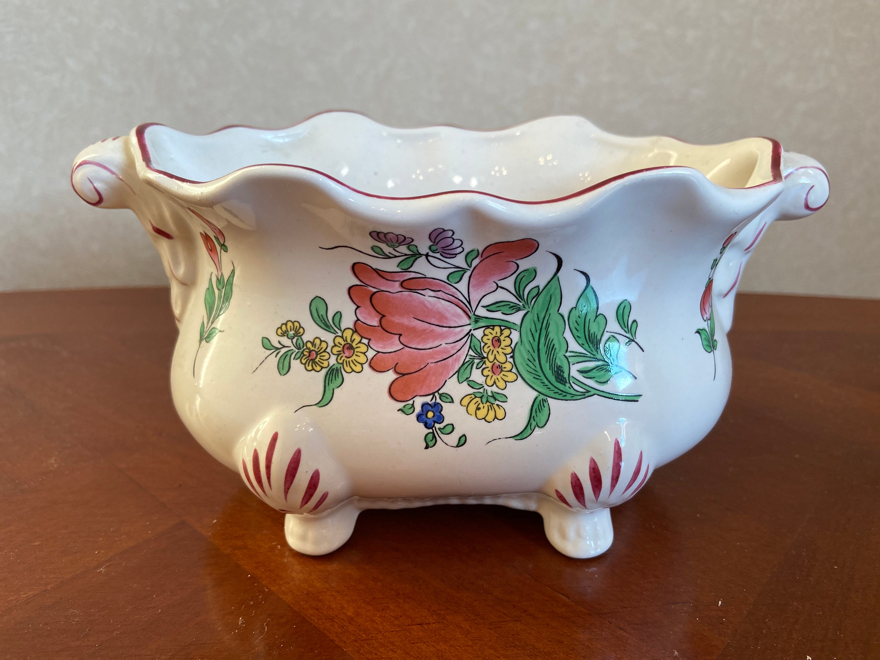 Jardinière Cache-Pot Faïence de Lunéville French Saint Clément