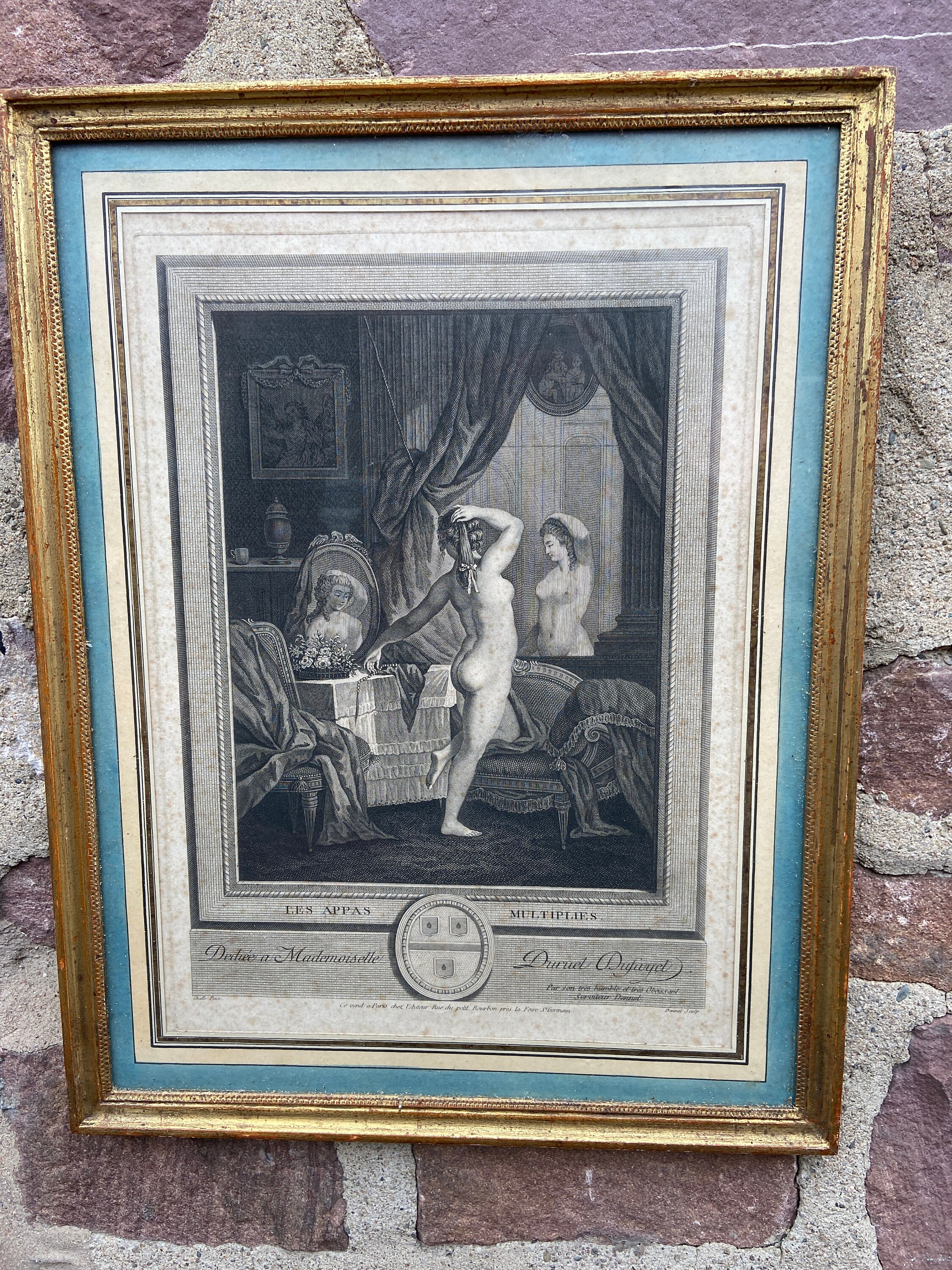 Gravure Xviiième Les