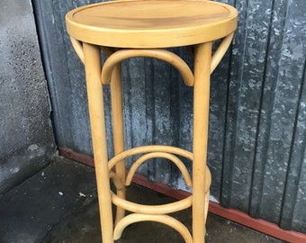 Curved wood bar stool 1950 bentwood Stool Thonet