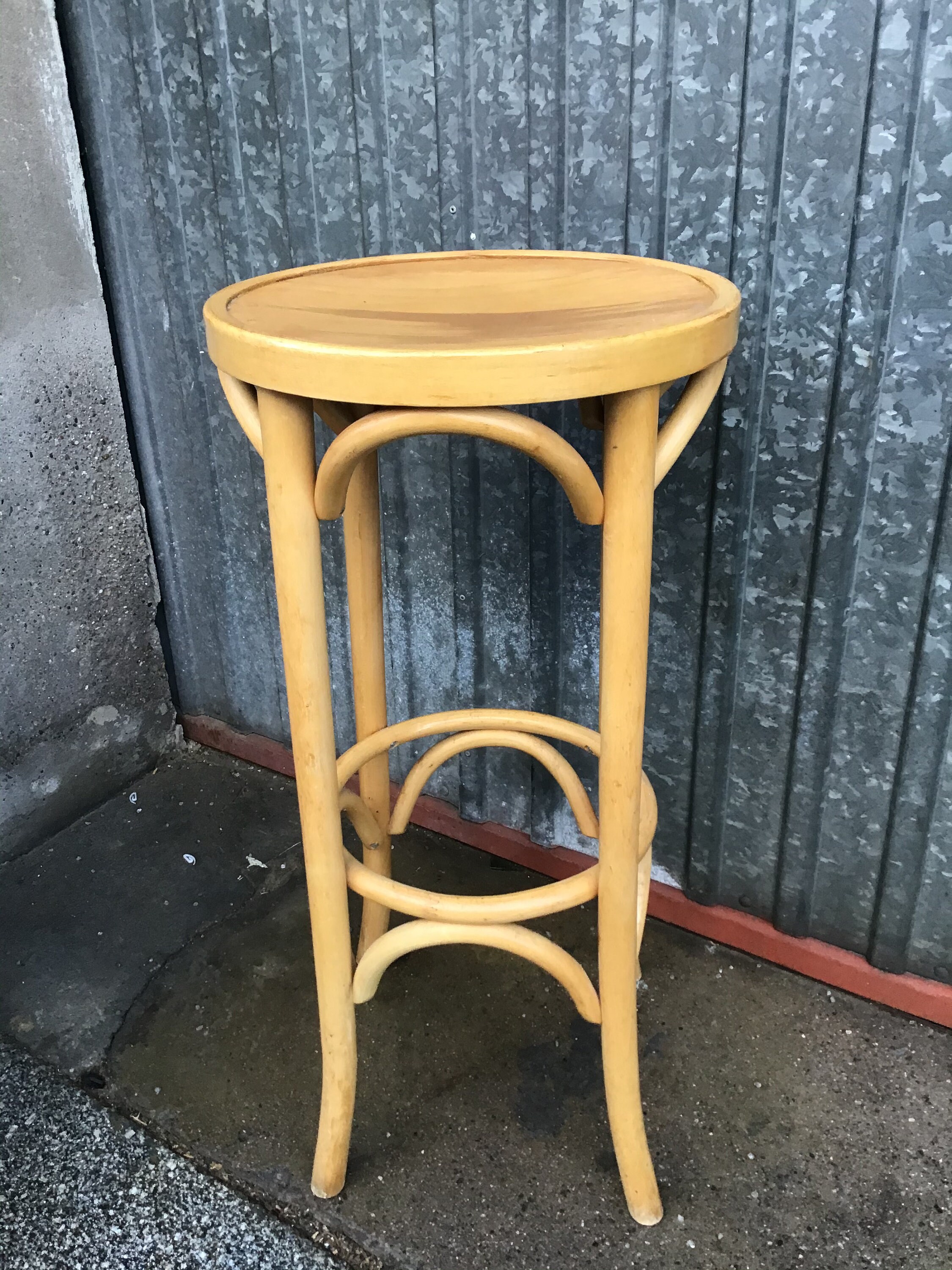 Tabouret de Bar Bois Courbé 1950 Bentwood Stool Thonet