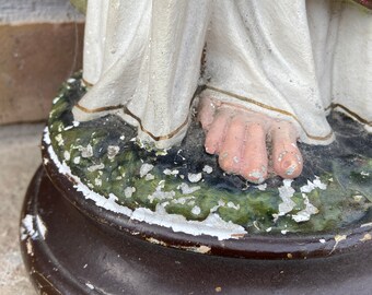 19世紀「Christus」キリストの石膏・アンティークメダリオン 19世紀