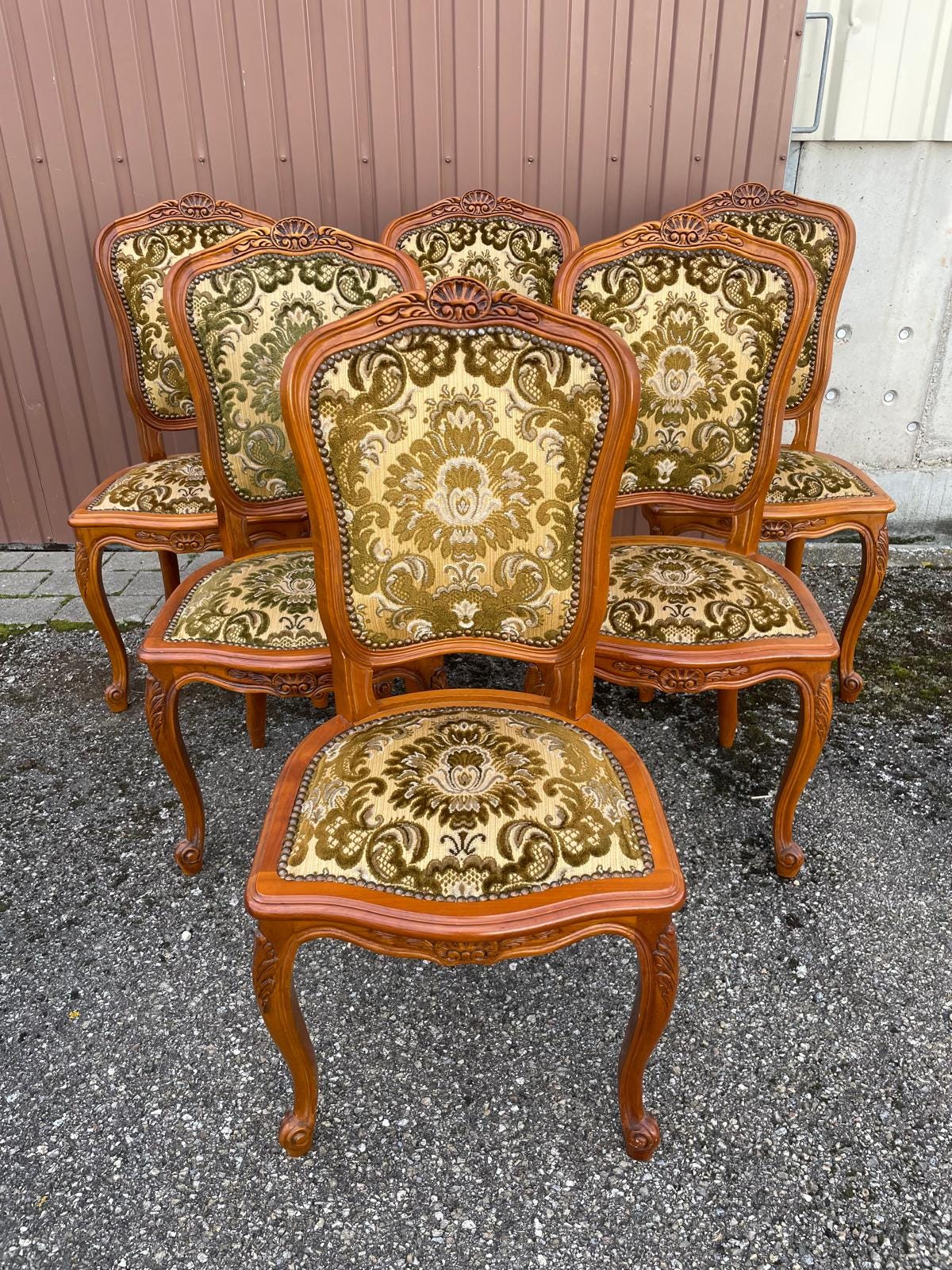 美品　イタリア製　ルイ15世様式　マホガニー材　クラシックハイバックアームチェア 美品 イタリア製 ルイ15世様式 マホガニー材 クラシックハイバック