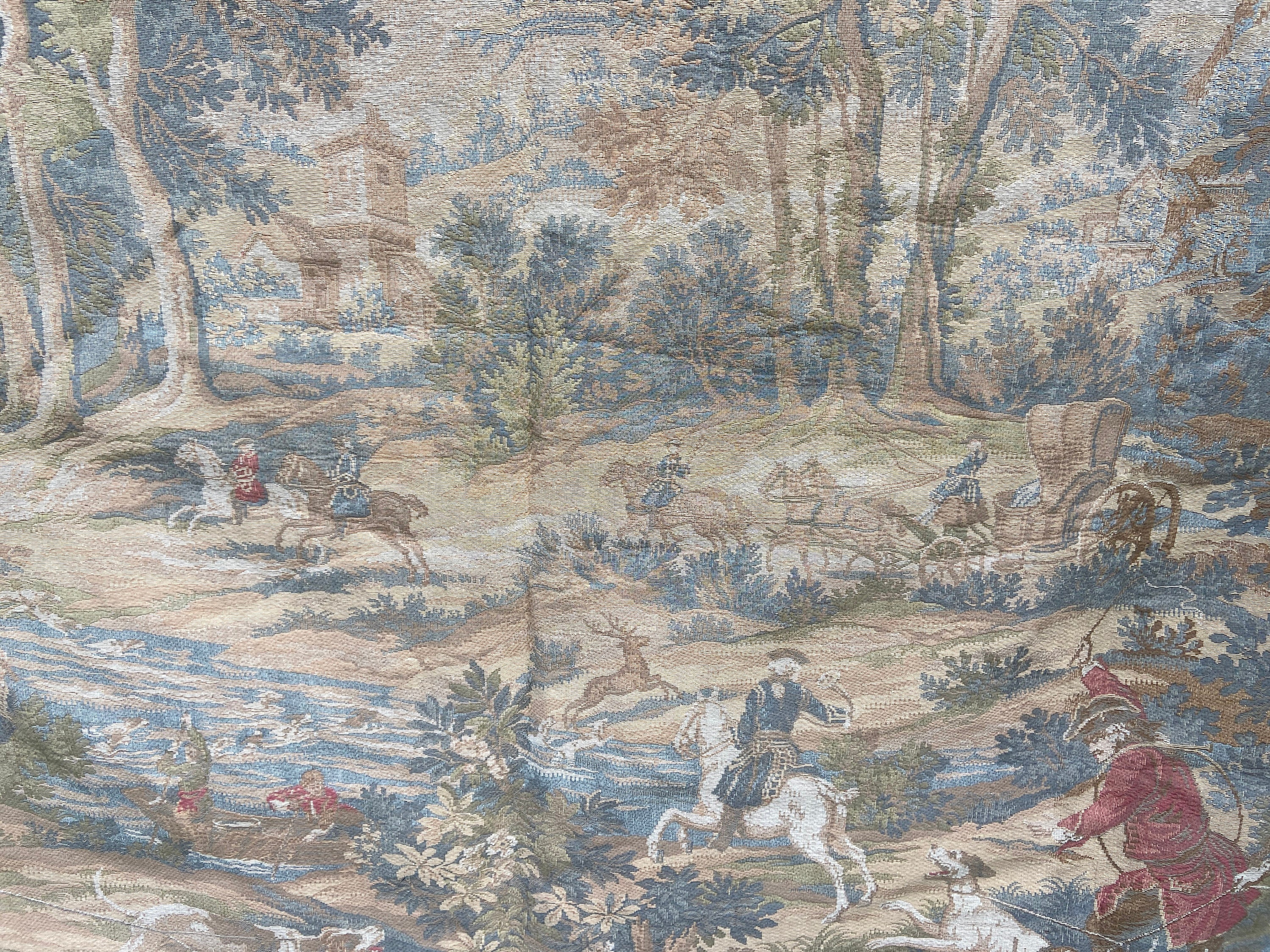 Tapisserie Tenture Murale Gobelin French Aubusson 1950