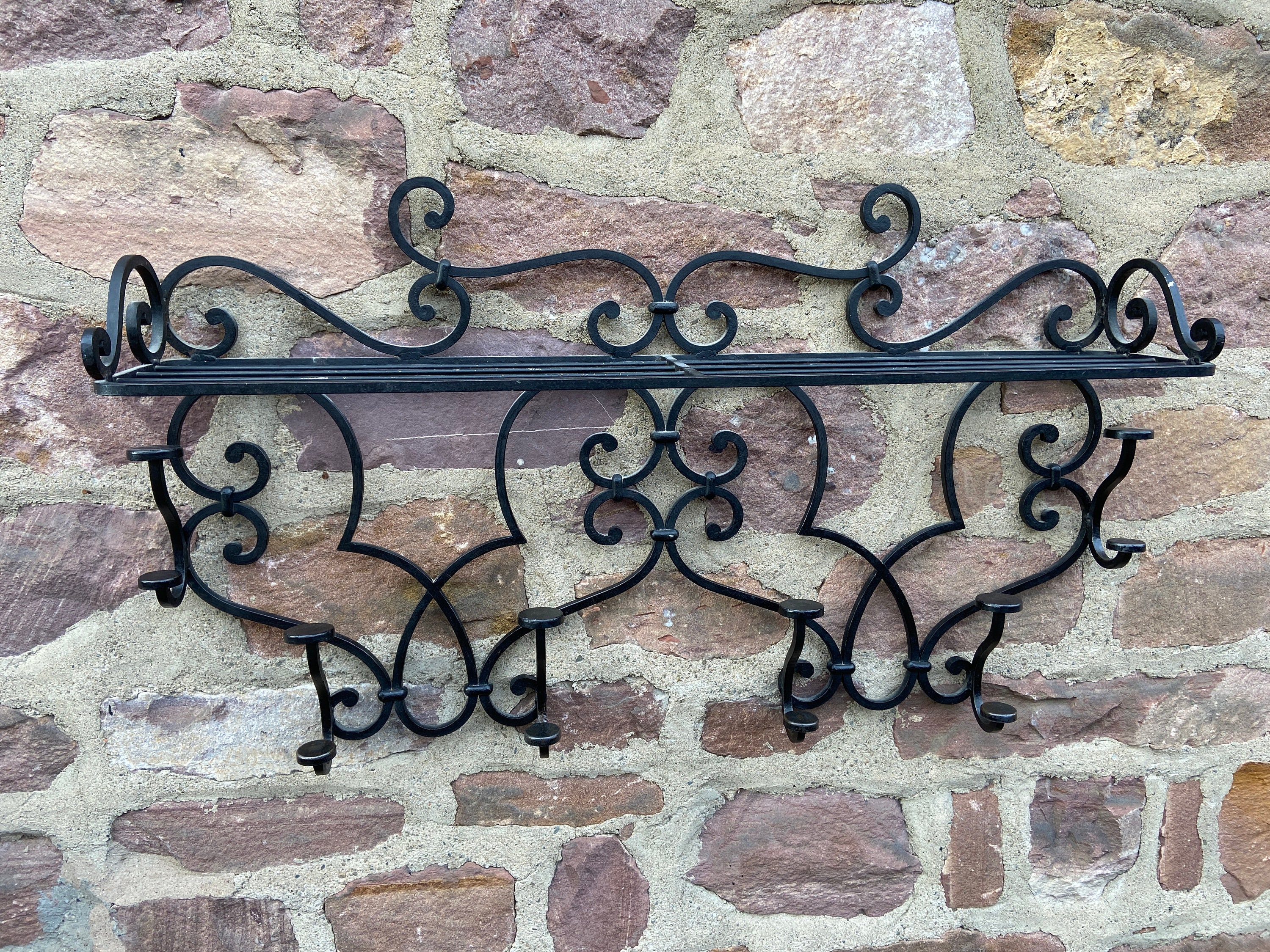 Porte Manteaux Fer Forgé 1950S Big Size French Wall Heavy Cast Iron Coat Rack