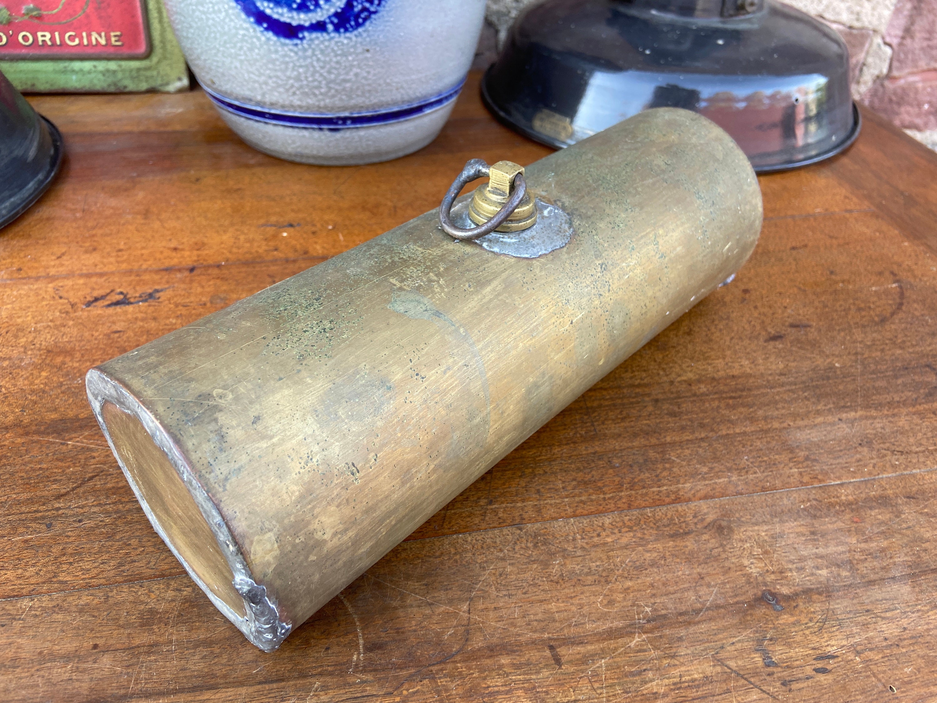 French Bouillote Primitive Laiton 19Ème Siècle