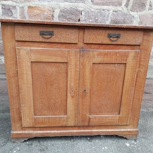 Enfilade spar Elzas Franse cottage buffet keuken dressoir jaren 1920 afbeelding 1