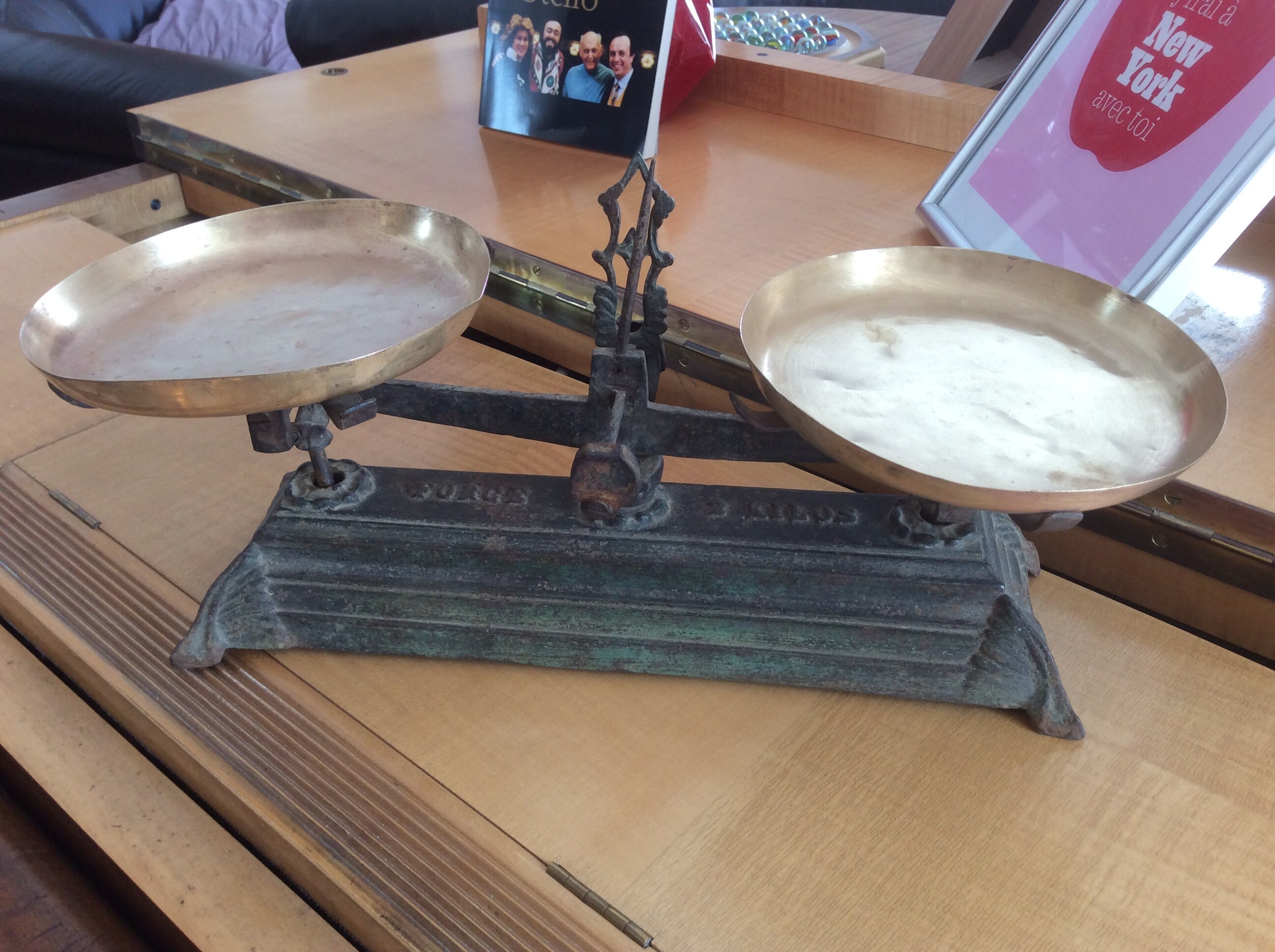 French 1920S Vintage Kitchen Scales, Store French Decor, Market Grocery Scales,