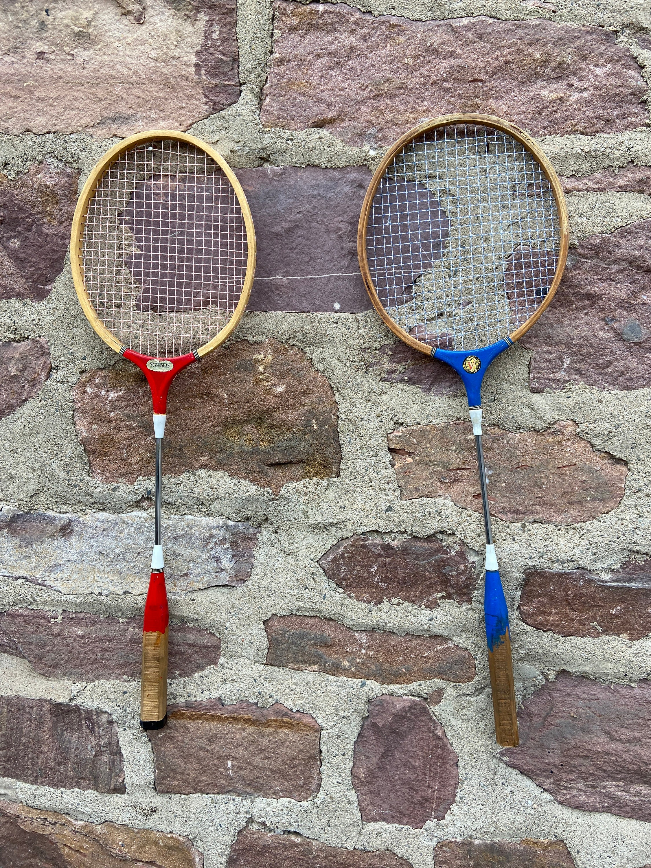 2 Raquettes de Badminton Vintage 50S