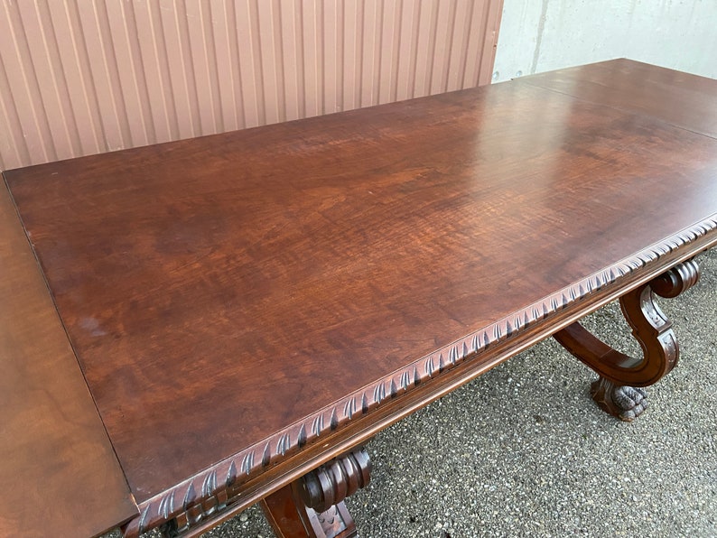 Large extendable Catalan Spanish Renaissance dining table image 3