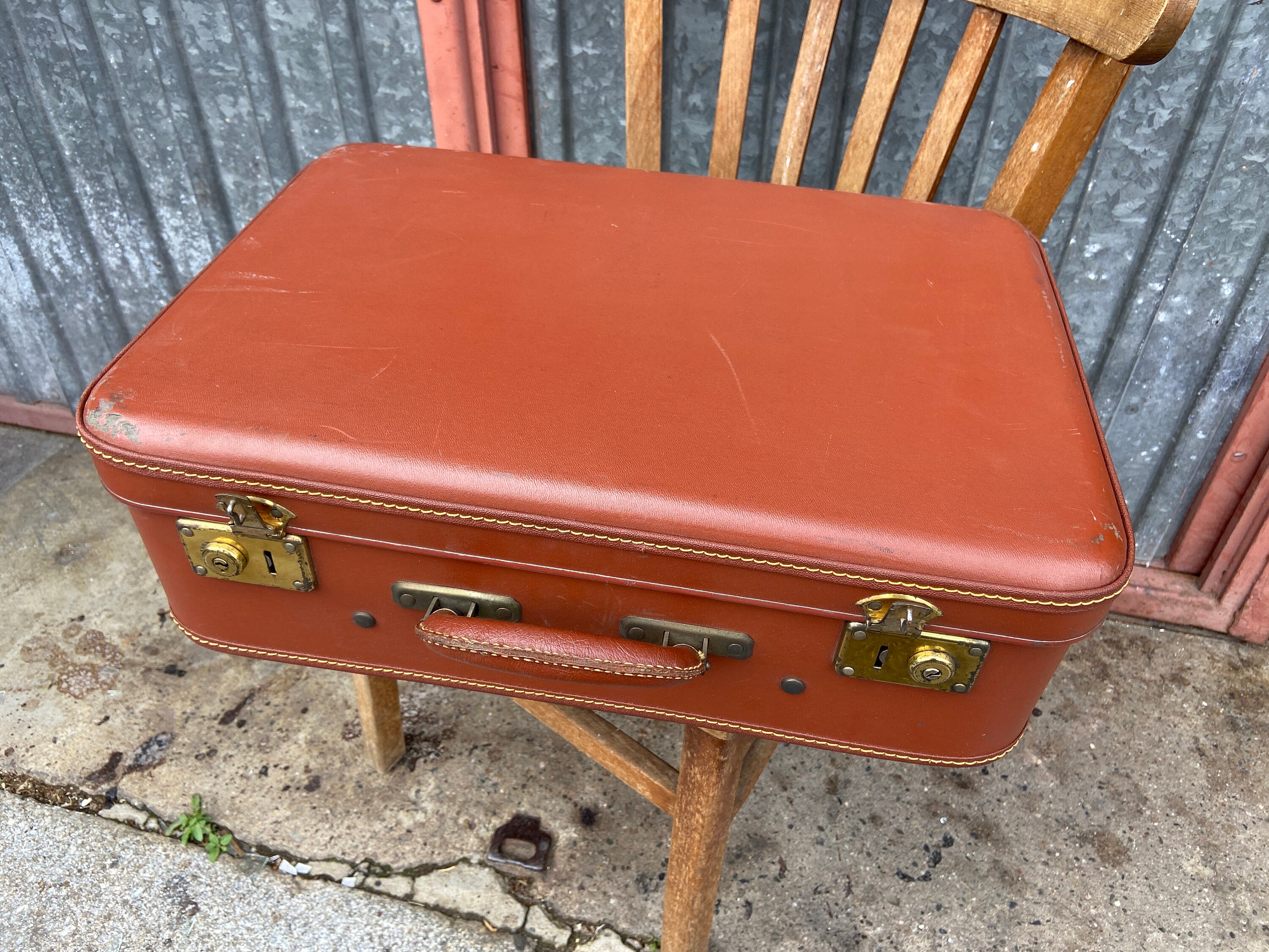Valise bagage vintage 50-60s vintage french luggage suitcase