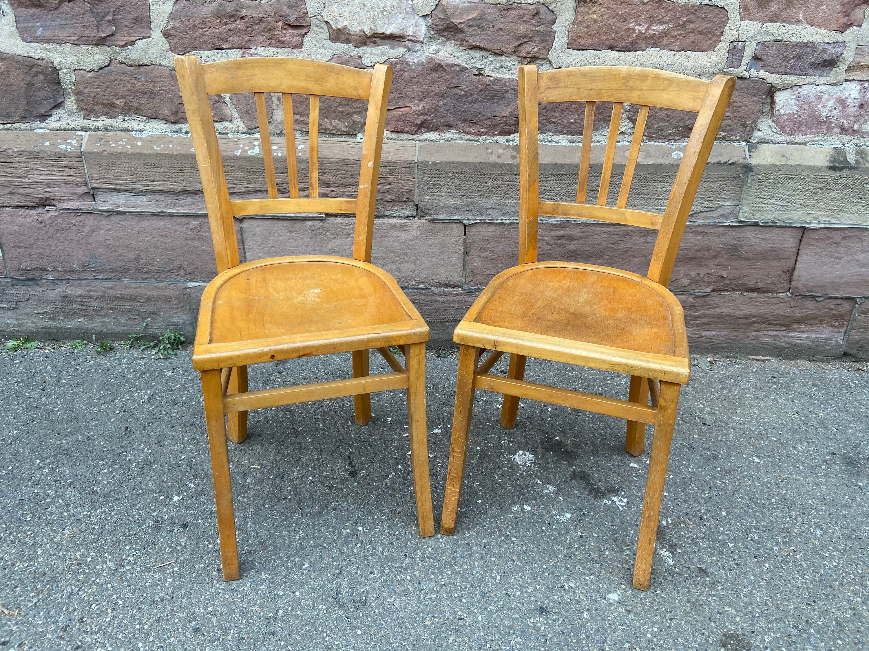 2 Chaises Bistrot Luterma French Bistro Chair Vintage Thonet Tuna 1960 Design