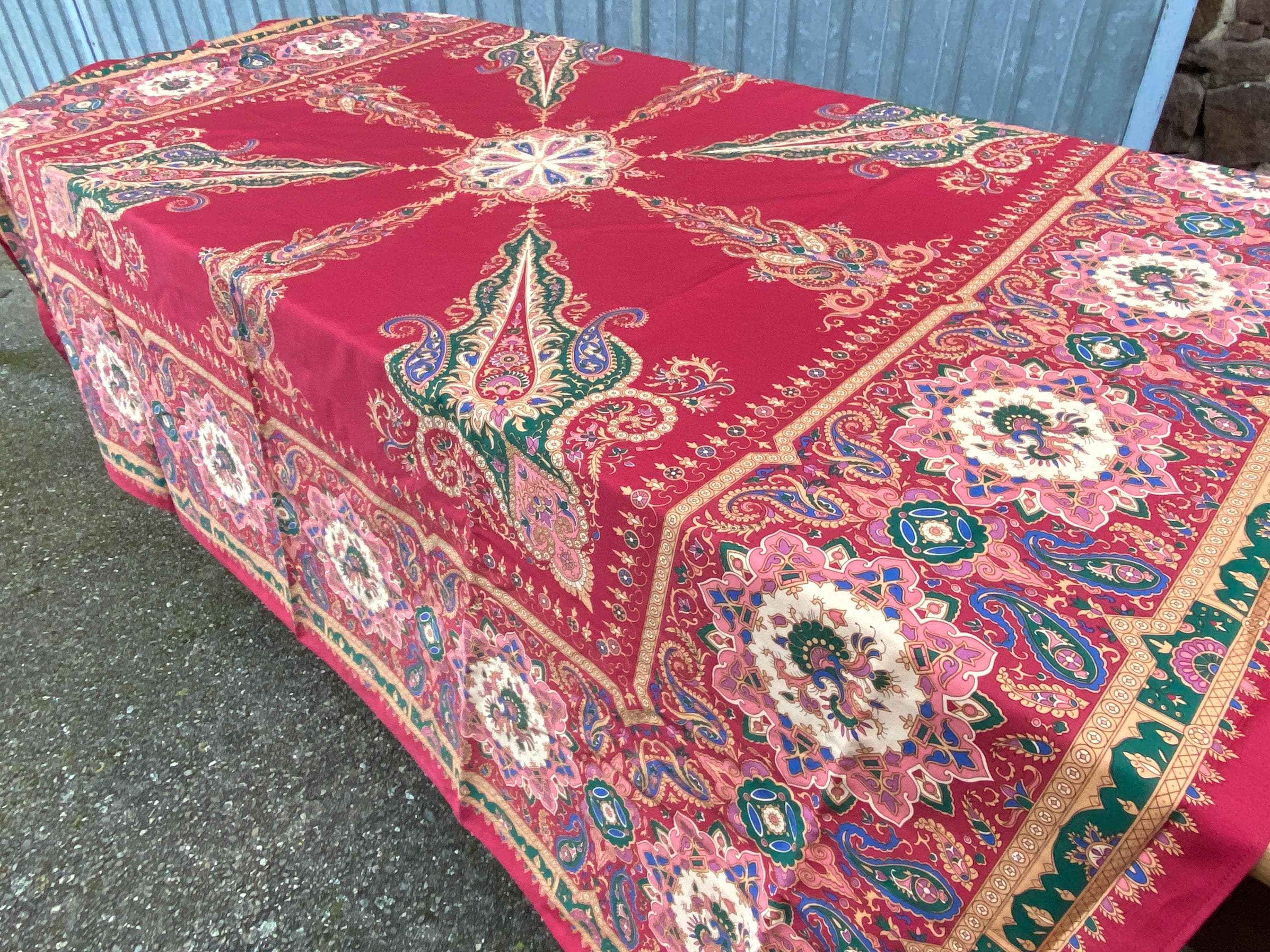 ボーヴィレbeauvilleフランス アルザス テーブルクロス デッドストック ボーヴィレbeauvilleフランス アルザス テーブルクロス デッドストック