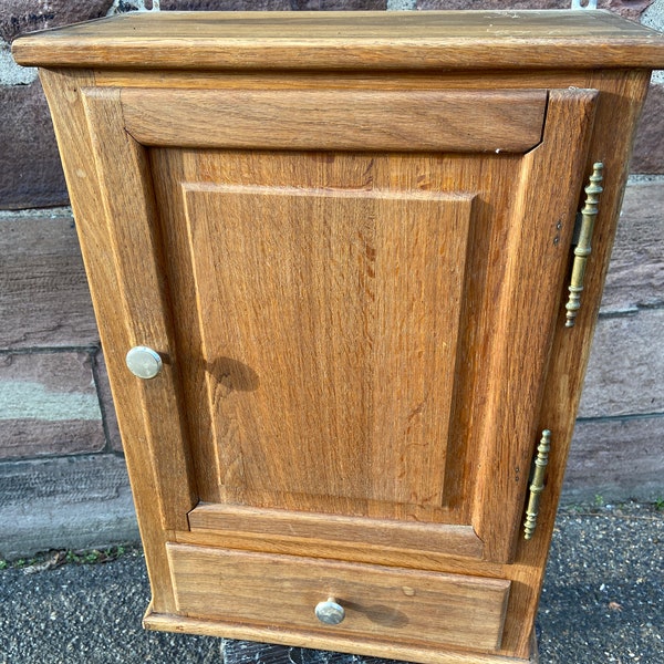 Armoire Pharmacie Murale Vintage déco bohème french apothecary wall cupboard 1950