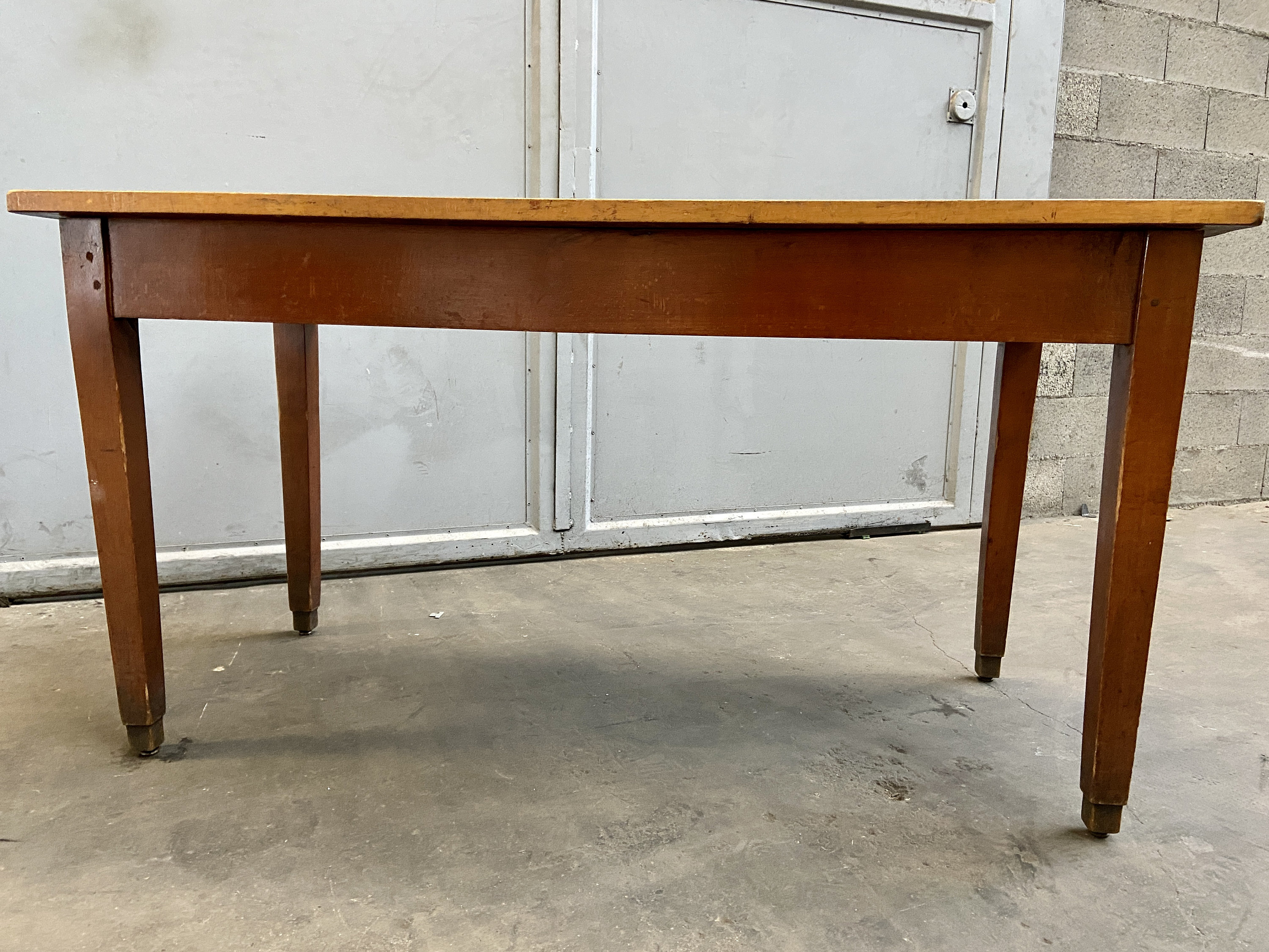 Table de Café Bistrot Brasserie Vintage 1950 Hêtre E et Sapin Brasseur Ferme