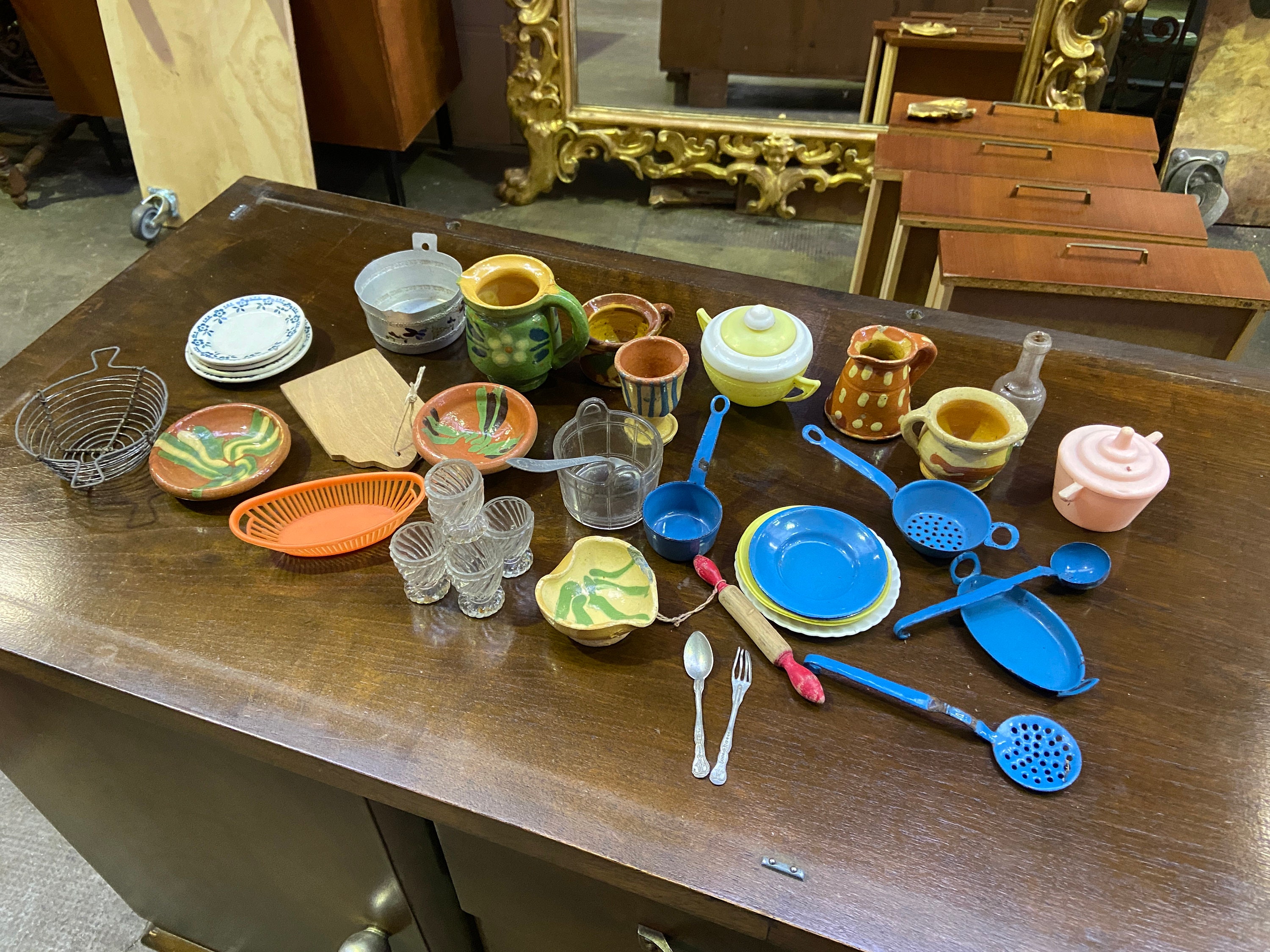 Ancienne Dinette Pour Enfant – Lot De Couverts Miniature : Couteaux, Fourchettes, Cuillères – Jeu D’imitation Poupée