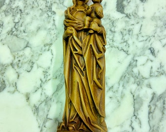 Madonna statue à suspendre française Religieuse vierge auréolée Maria Virgin Jésus