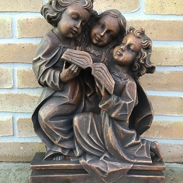 statue Anges chérubin ou angelot vintage