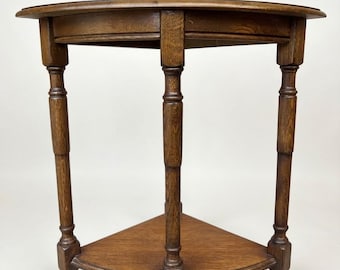 Small corner console table, 1970s, Neo-Renaissance Louis XVI style, French Henri II