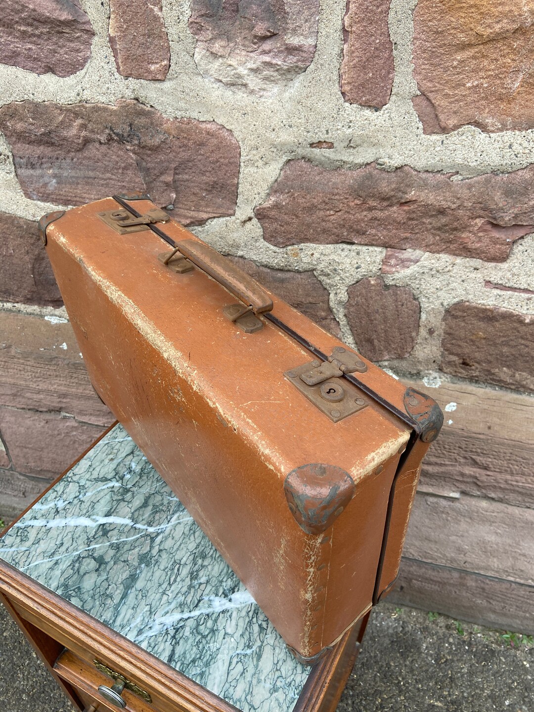 Valise Bagage Vintage 50s Vintage French Luggage Suitcase Etsy