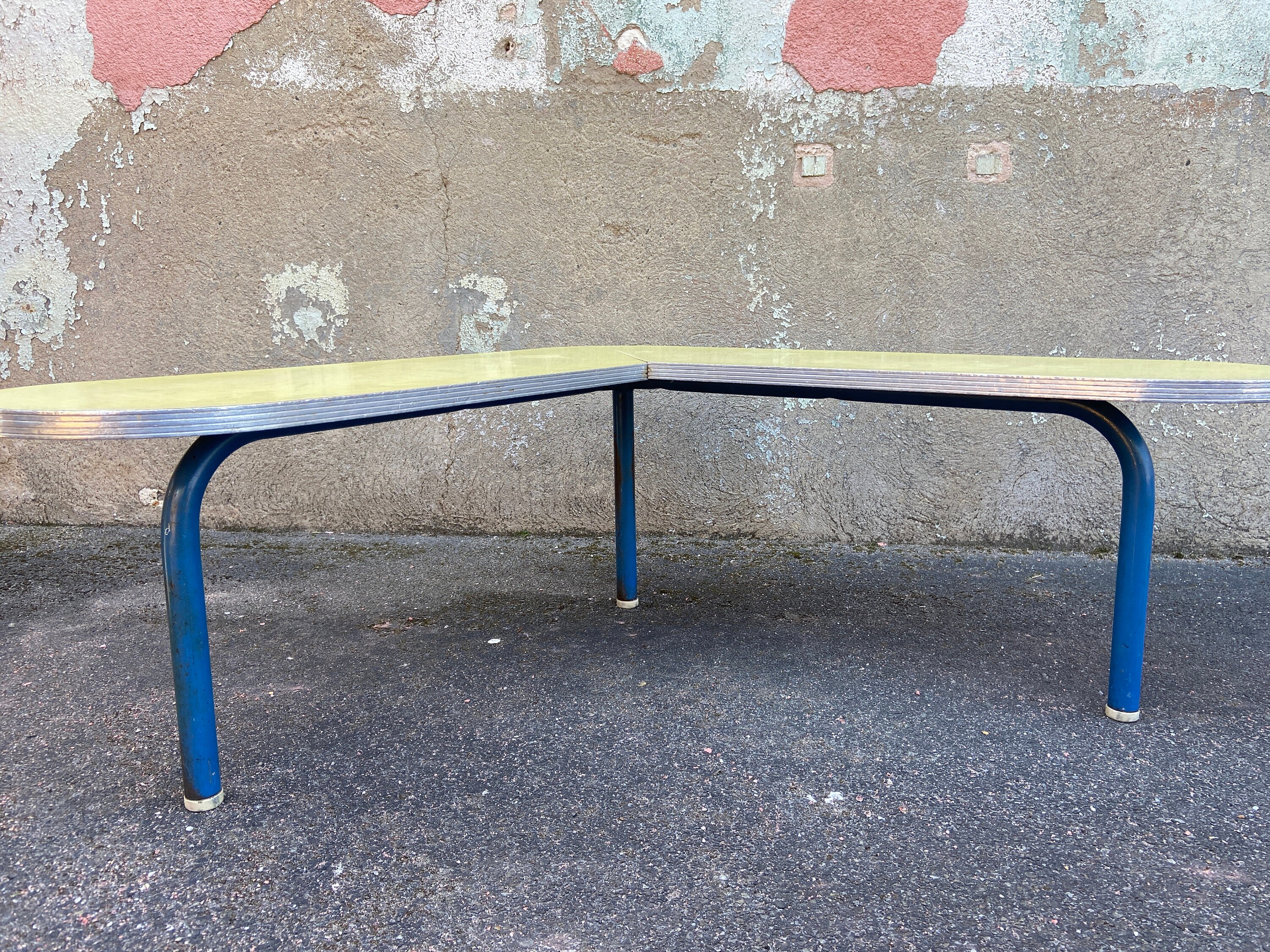 Banc d'angle Maternelle Enfant École Formica 1960