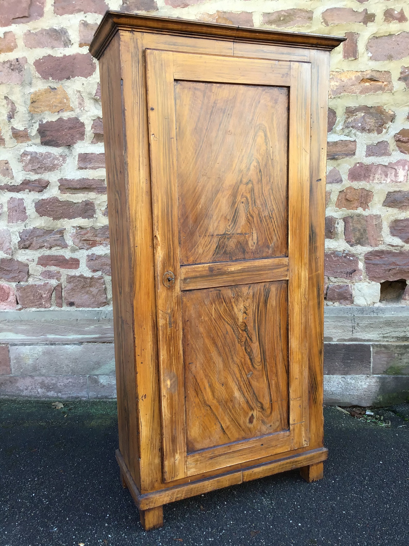 Armoire rustique vintage sapin peint alsace 1900s Etsy