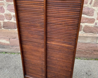 Meuble classeur à rideau coulissant Meuble classeur rolladenschrank tambour cabinet france 1950